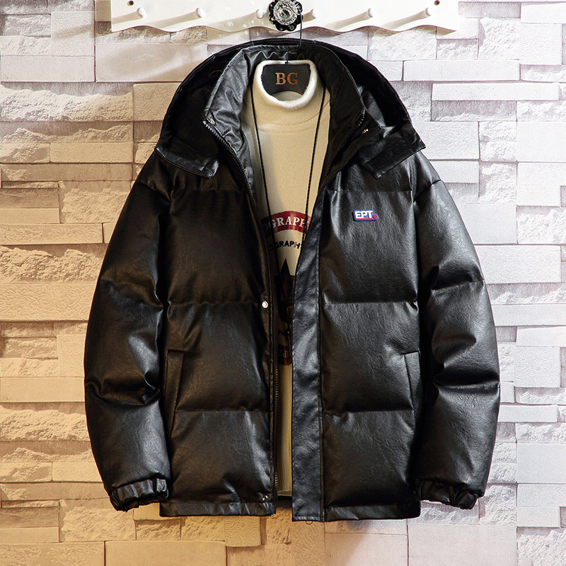 J200*冬款新品2021冬装连帽大码百搭皮衣棉衣外套，男装棉衣，钱塘7008(原4008)