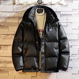 J200*冬款新品2021冬装连帽大码百搭皮衣棉衣外套，男装棉衣，钱塘7008(原4008)