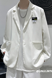 A6101*大码M-5XL港风西服宽松男潮流外套秋季上衣P75，男装西服，钱塘7008(原4008)