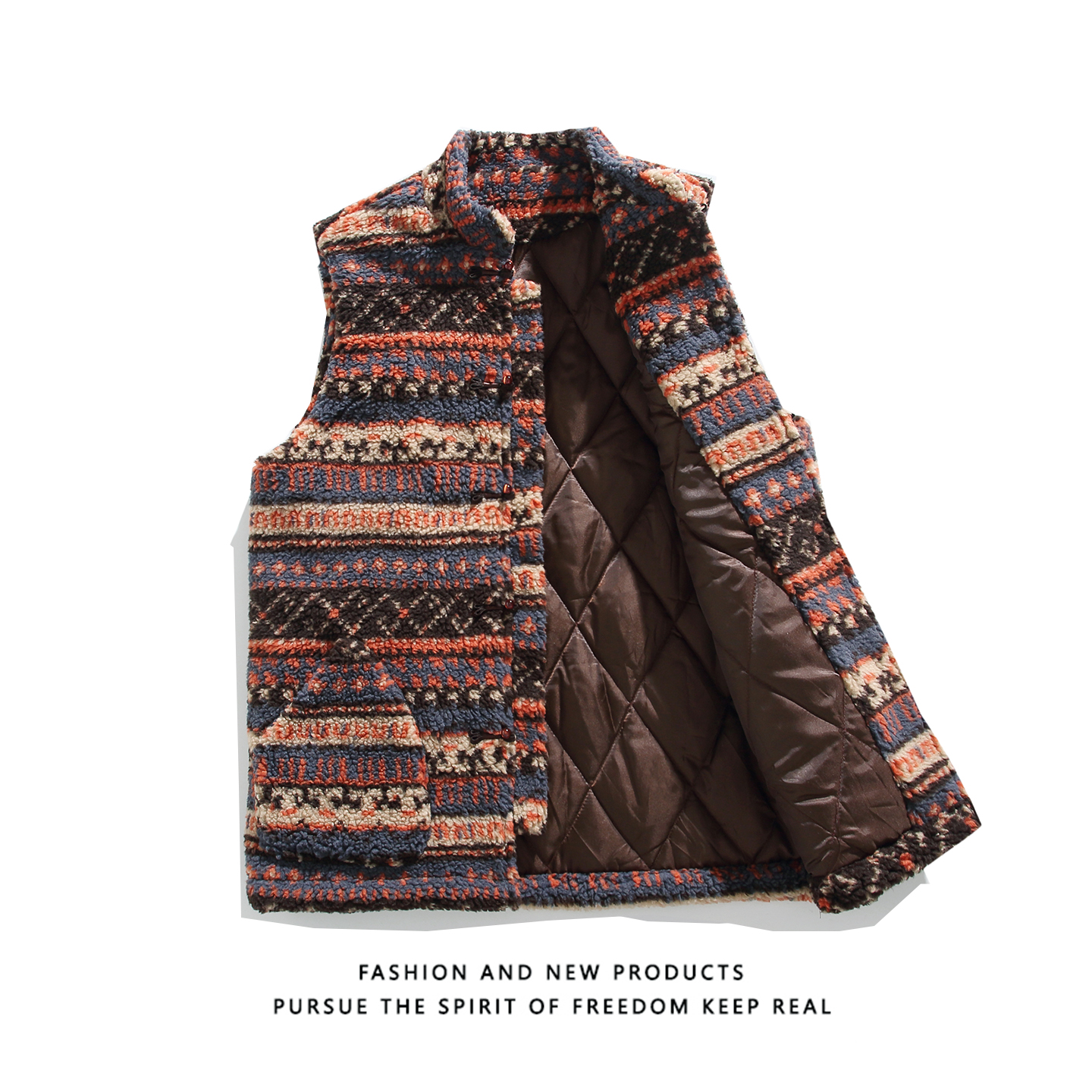 白底冬2025羊羔毛唐装马甲棉衣加厚羽绒马甲棉衣外套A528-P118，男装棉衣，钱塘7008(原4008)