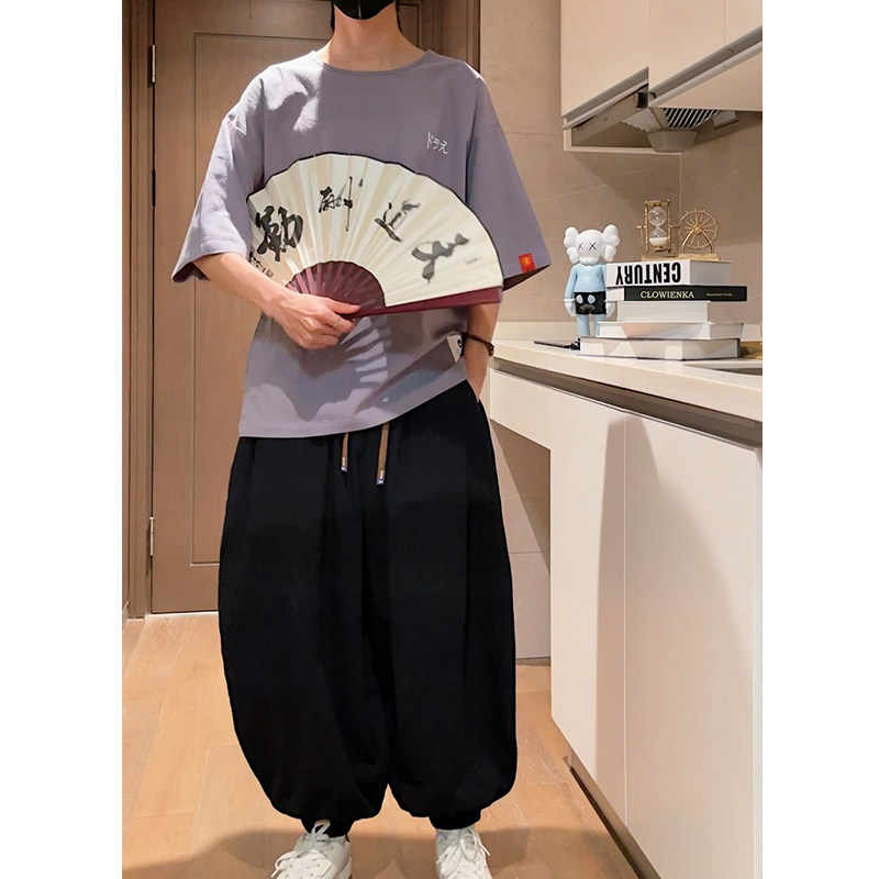 短视频2026夏装风简约棉麻圆领短袖T恤B999-p30,男装T恤,钱塘7008(原4008)