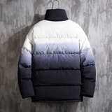 J196渐变撞色2色2020冬装爆款M-5XL大码立领棉衣棉服P120，男装棉衣，钱塘7008(原4008)