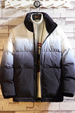 J196砖墙渐变撞色主推2020冬M-5XL大码立领棉衣棉服P120，男装棉衣，钱塘7008(原4008)