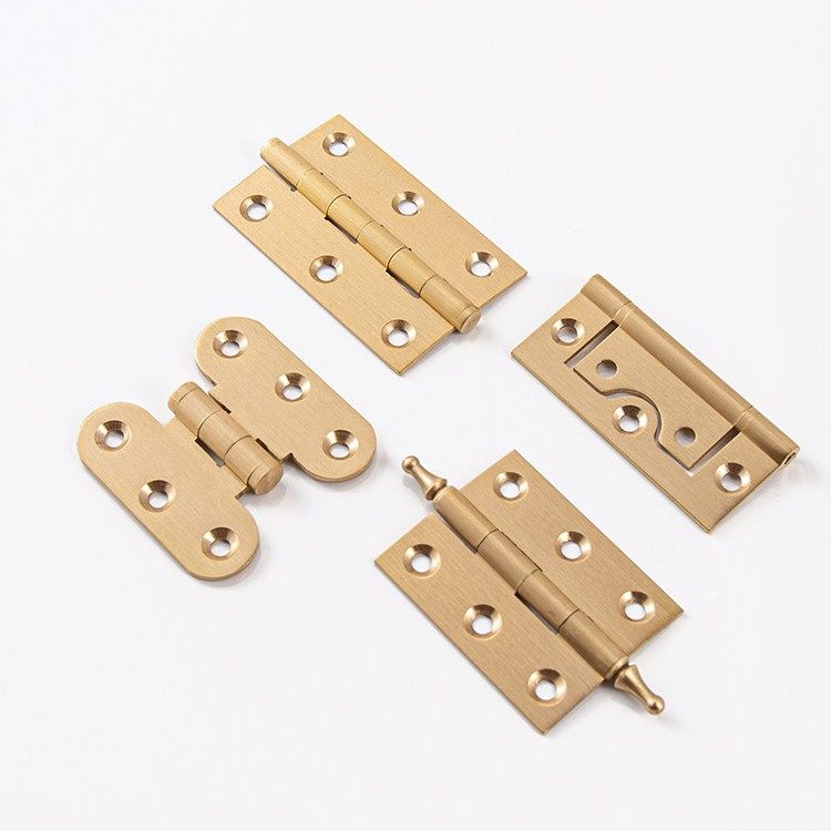 黄铜铰炼新柜中国风铜家具柜柜五金配件迷你古董门母铰鞋炼平开