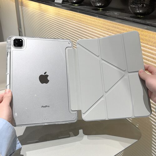 适用ipadari ipdmimi por129新款ipad保护套适用pro11英寸3Y折2025亚克力Air透明壳带笔槽10代