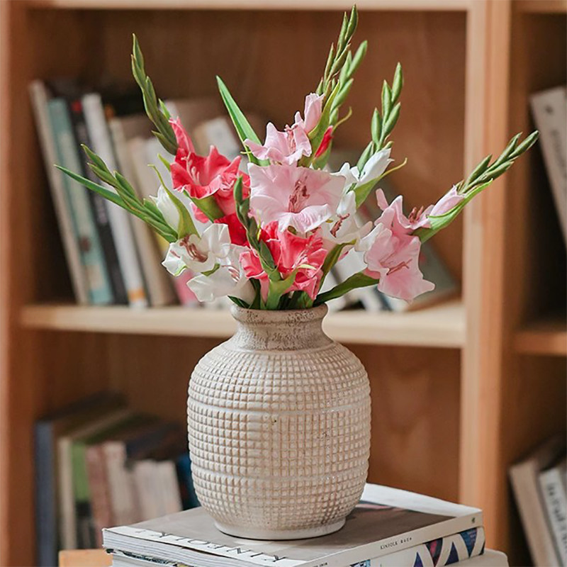 剑兰花仿真花假花摆设轻奢高档鸢尾兰干花花束客厅家居装饰花摆件