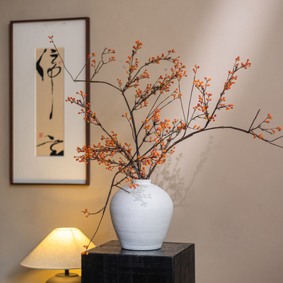 仿真山归来造景干枝假花中古侘寂