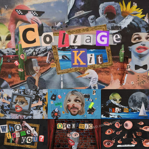 折叠拼贴动画复古元素AE脚本 Collage Kit Constructor v3