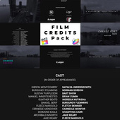 影视演员表结尾片尾字幕FCPX插件含音乐