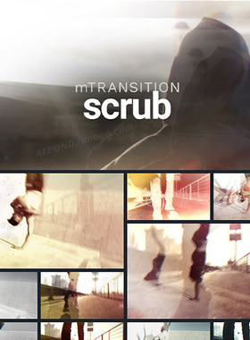 30个时间重映射加速卡帧鬼畜转场FCPX插件 mTransition Scrub