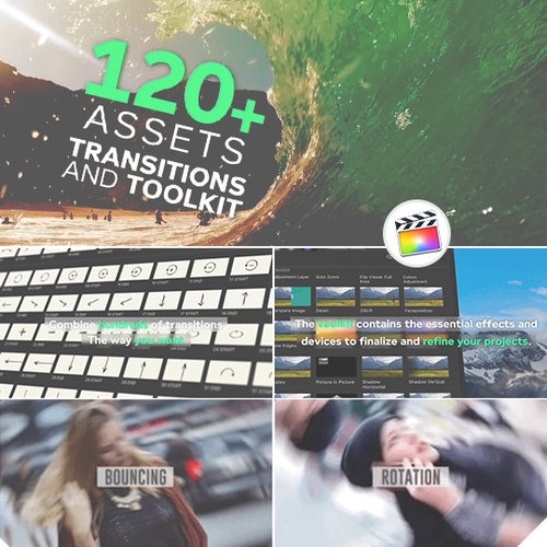 24个实用特效工具和100个转场 Final Cut Pro X 插件