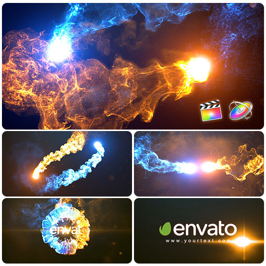 粒子特效LOGO开场Final Cut Pro X模板图片