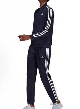 Adidas阿迪达斯 女款运动休闲经典百搭长袖运动套装 H10155