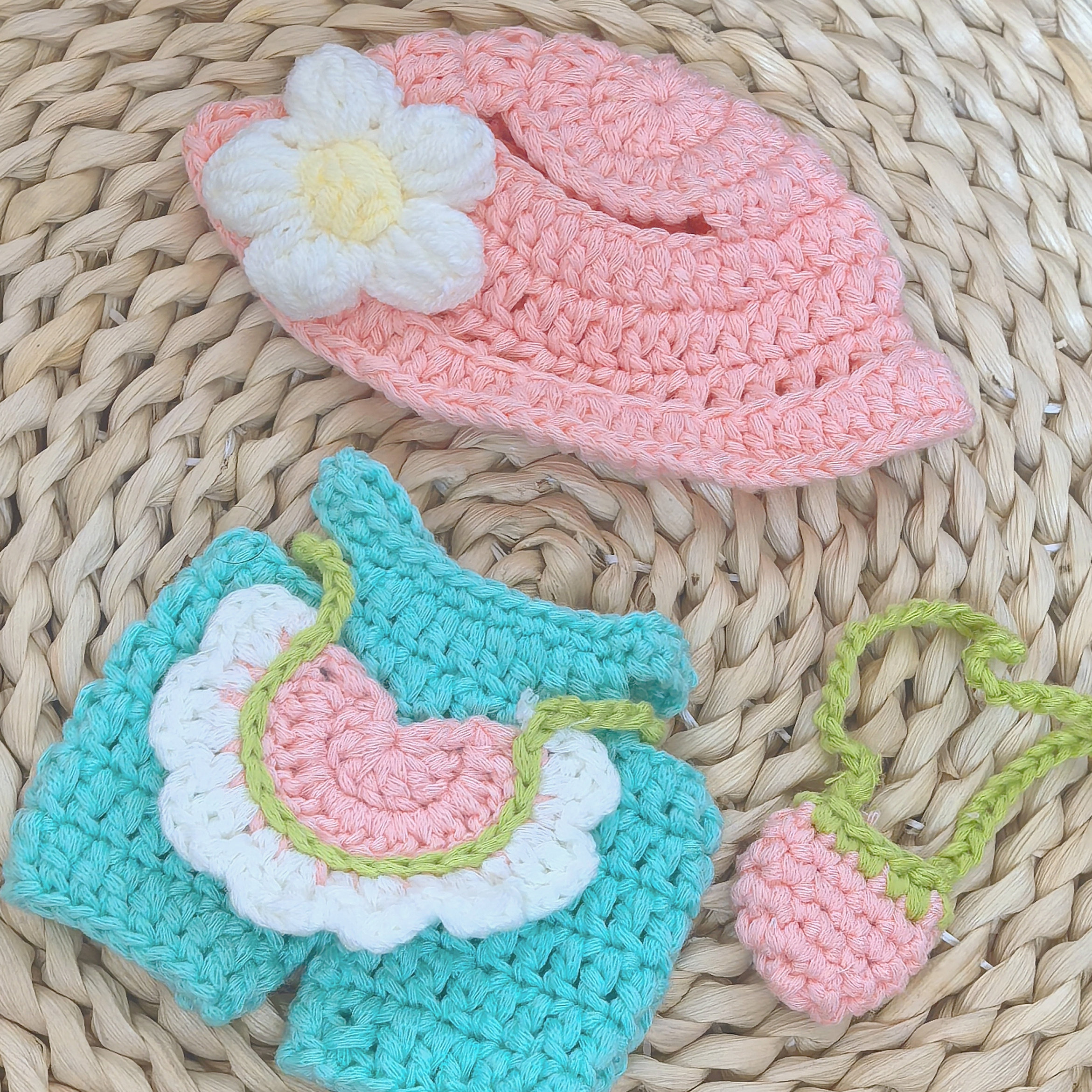 labubu仅娃衣手工编织一代二代三代拉布布娃衣马卡龙小清新娃衣