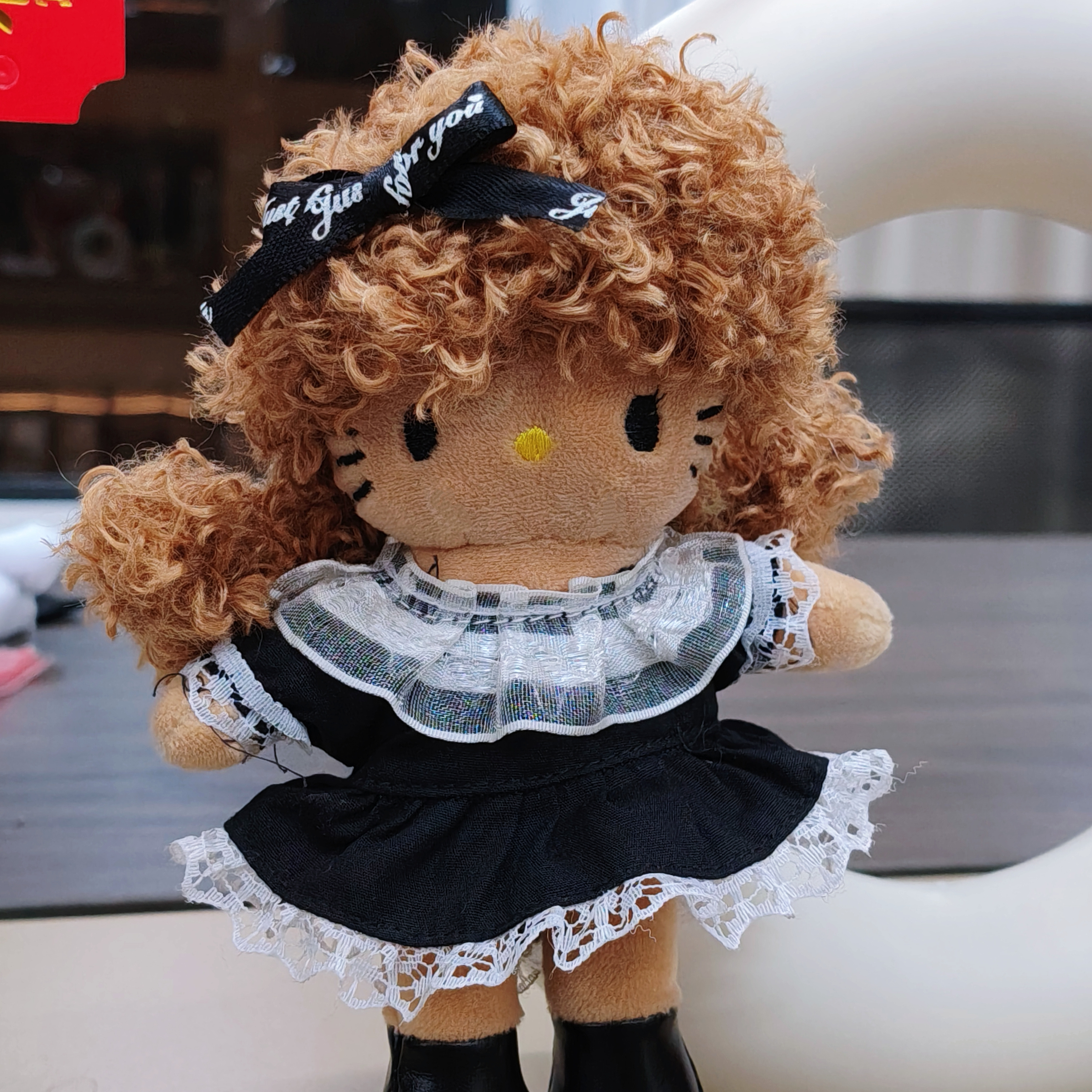 现货长腿kitty猫网红娃娃新款潮流假发头套可拆卸换装娃衣