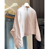 2026春秋新款 时尚 皮衣外套女短款 宽松显瘦立领机车服pu皮夹克上衣