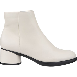 Ecco爱步女鞋秋冬款粗跟休闲短靴通勤切尔西靴 雕塑35 222413现货