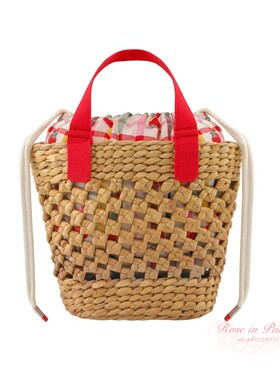 【国内现货】Cath Kidston 儿童草莓夏季编织草包 提篮包 手提包