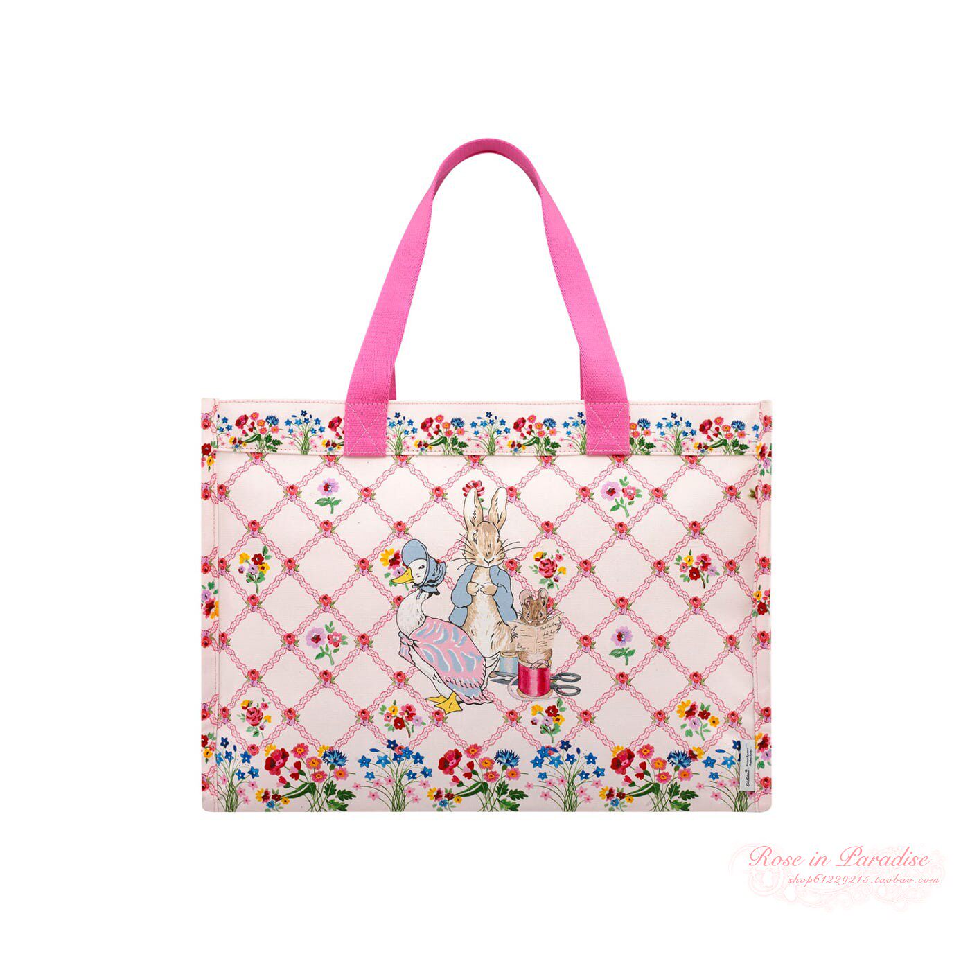 【国内现货】cath kidston 彼得兔防水托特包 单肩包手提包购物袋