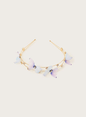 【国内现货】Monsoon 女童女孩紫色蝴蝶发箍