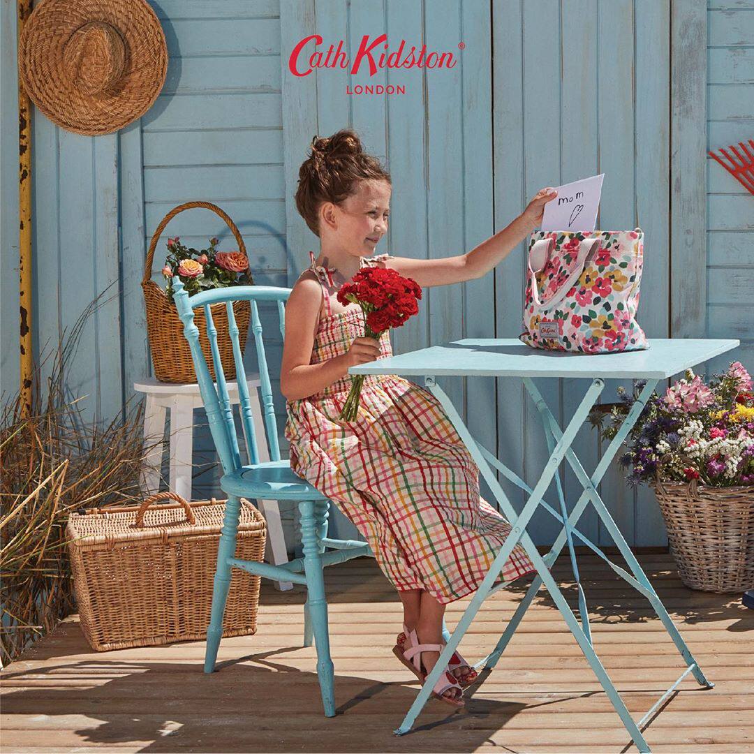 【国内现货】cath kidston 女童女孩可爱格子夏季吊带连衣裙