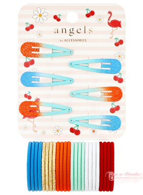 【国内现货】Accessorize  正品女童女孩水果色发夹发绳套装