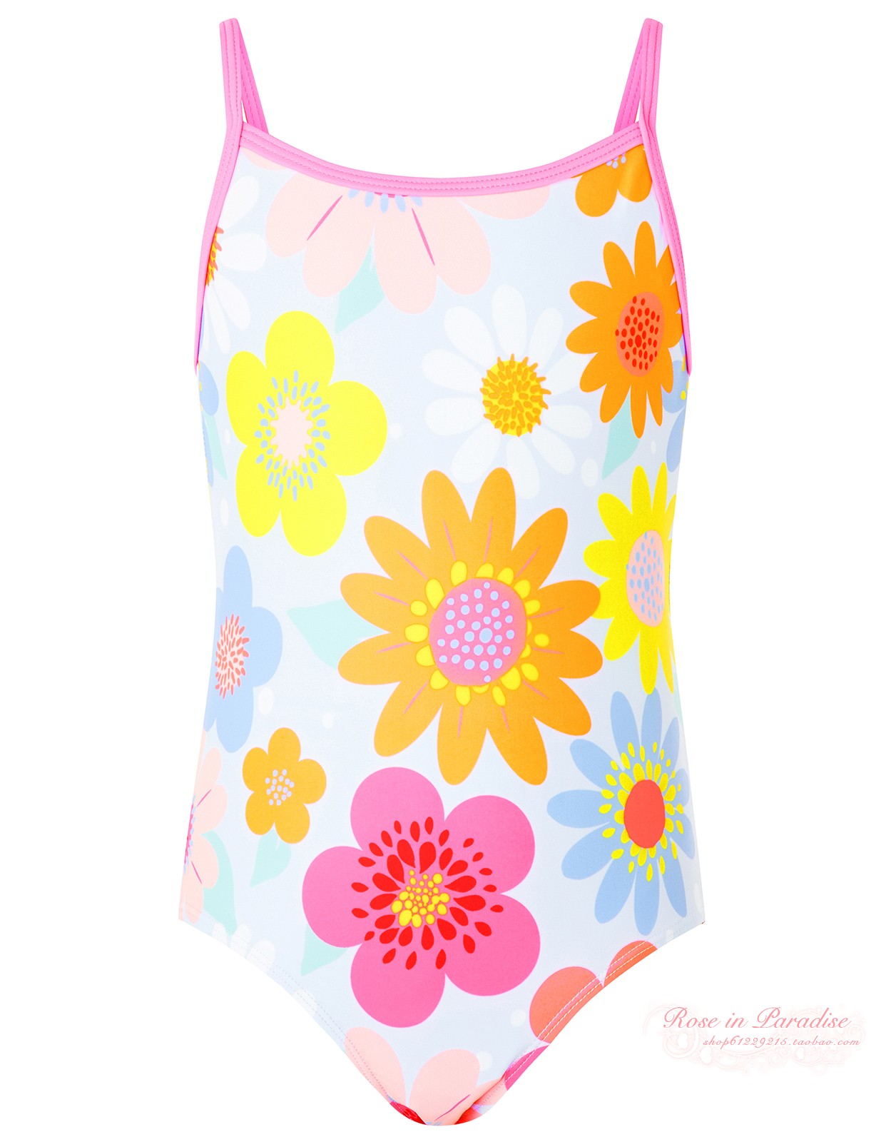 【国内现货】Accessorize 女童花朵夏季泳衣连体游泳衣