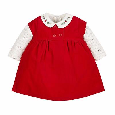 女宝宝娃娃领背带裙包屁衣现货