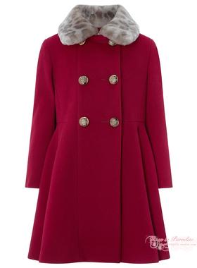 【国内现货】Monsoon英国正品女童女孩红色圣诞红新年红大衣