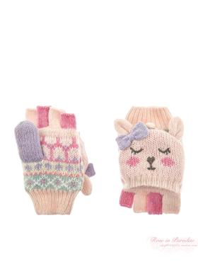 【国内现货】Monsoon 女童女孩可爱小兔独角兽毛线五指手套