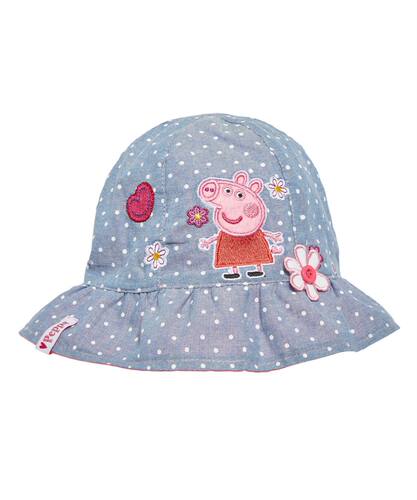 现货！Mothercare女童女宝宝Peppa pig小猪佩奇渔夫帽太阳帽