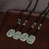 创意青瓷复古时尚 百搭手工挂饰挂件创意陶瓷十二生肖吊坠项链饰品