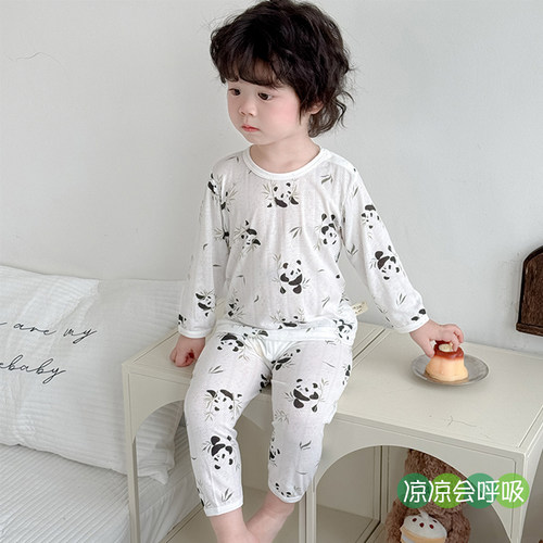 会呼吸の睡衣~夏儿童网眼家居服