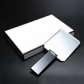 来图定制美容纹绣LOGO手持镜便携镜子手柄镜时尚 手持广告化妆镜子