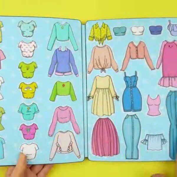 SPRING DRESS UP WARDROBE DOLL GIRL TOY GAMES DIY HANDMADE GAMES TOY ROLE PLAYING FUN BOARD GAMES