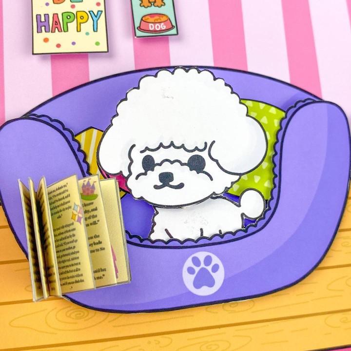 LITTLE RED BOOK DOLL HOUSE DRESS-UP PUPPY HOUSE QUIET BOOK EARLY CHILDHOOD EDUCATION ENLIGHTENMENT PUZZLE PARENT-CHILD INTERACTIVE TOY BOOK