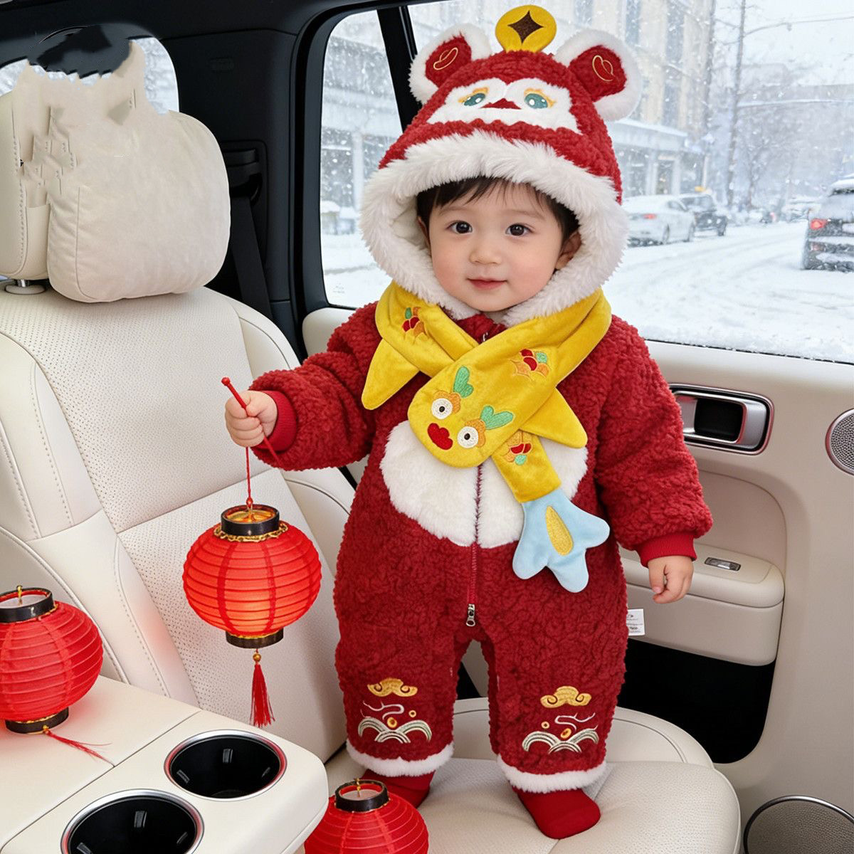 宝宝拜年服冬装婴儿衣服保暖冬季毛绒婴幼儿连体衣喜庆新年装棉服,童装/婴儿装/亲子装,连身衣/爬服/哈衣,淘宝优惠券,粉丝福利购,淘宝优惠卷