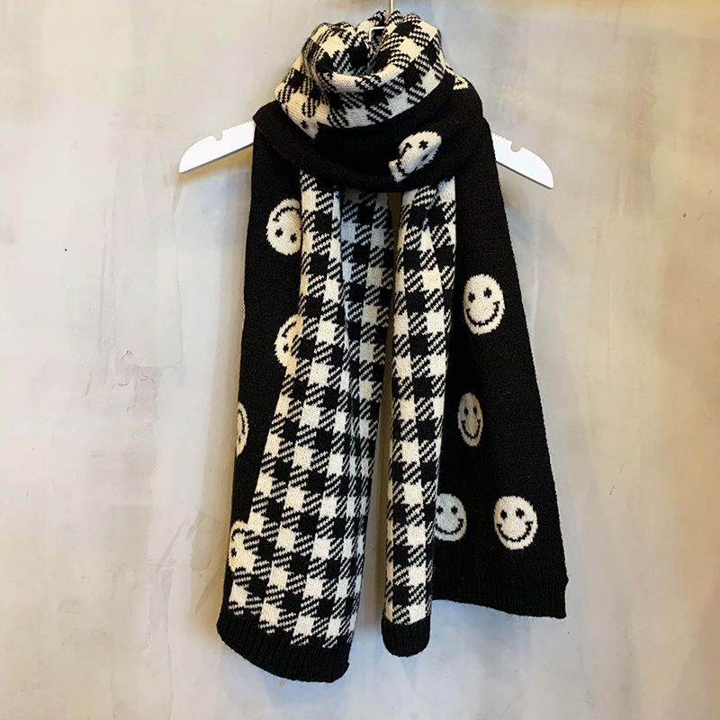 围脖韩版千鸟格围巾情侣学生