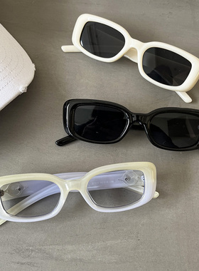 遮阳方框韩版女米色框架