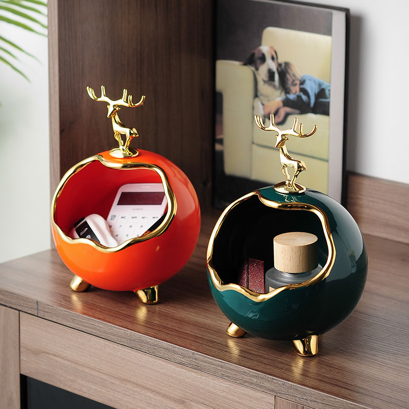 创意轻奢金钥匙收纳盒现代玄关