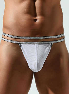 青叔24104性感男士丁字裤透视性感网眼U凸立体囊袋透气t裤单丁裤