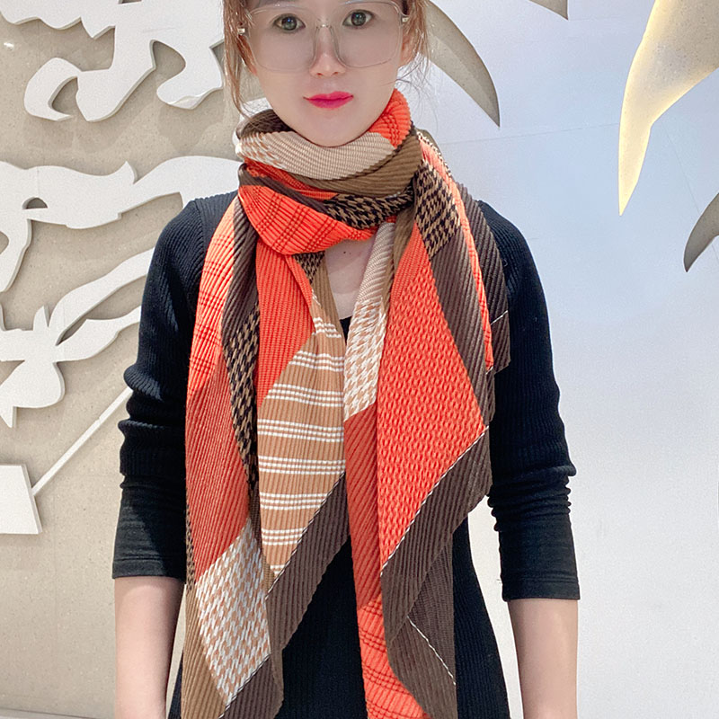 棉麻压皱围巾女韩版百搭测试推荐