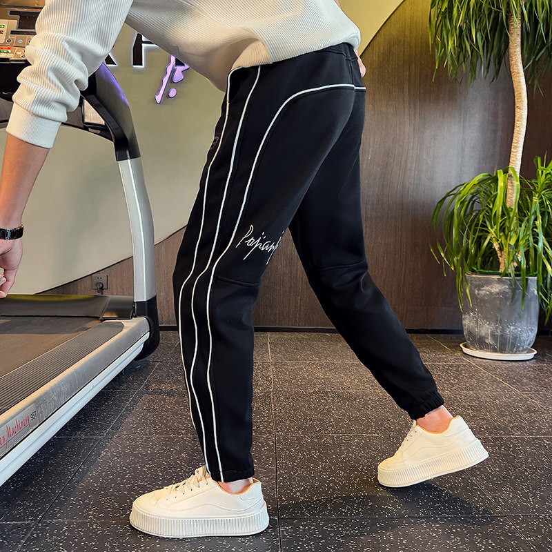 黑首K73-P78-控108抖音主风冬季新款男士百搭运动休闲裤社会小伙，男装休闲裤，星座309B(原A339-1)