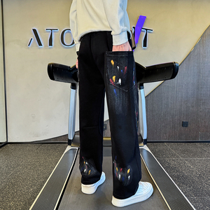 灰首K175-p78-控108抖音直播主风新款男士运动休闲裤社会小伙图片