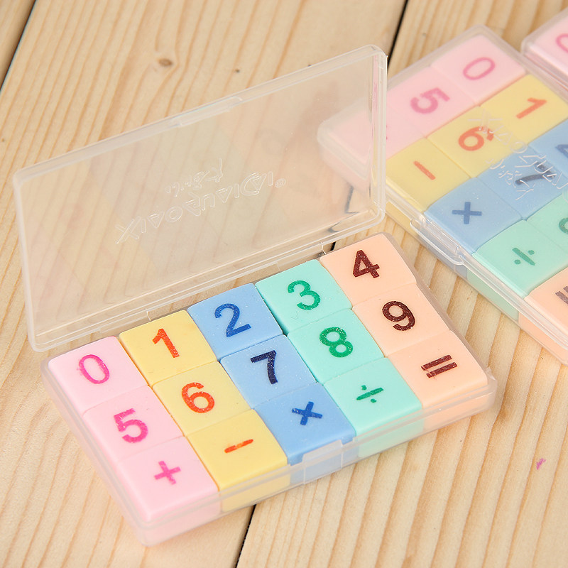 3盒包邮 小怪才可爱数字橡皮擦学生4B绘图洁净加减乘除套装橡皮擦,文具电教/文化用品/商务用品,橡皮,淘宝优惠券,粉丝福利购,淘宝优惠卷