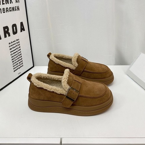 豆豆鞋加绒保暖棉鞋乐福鞋