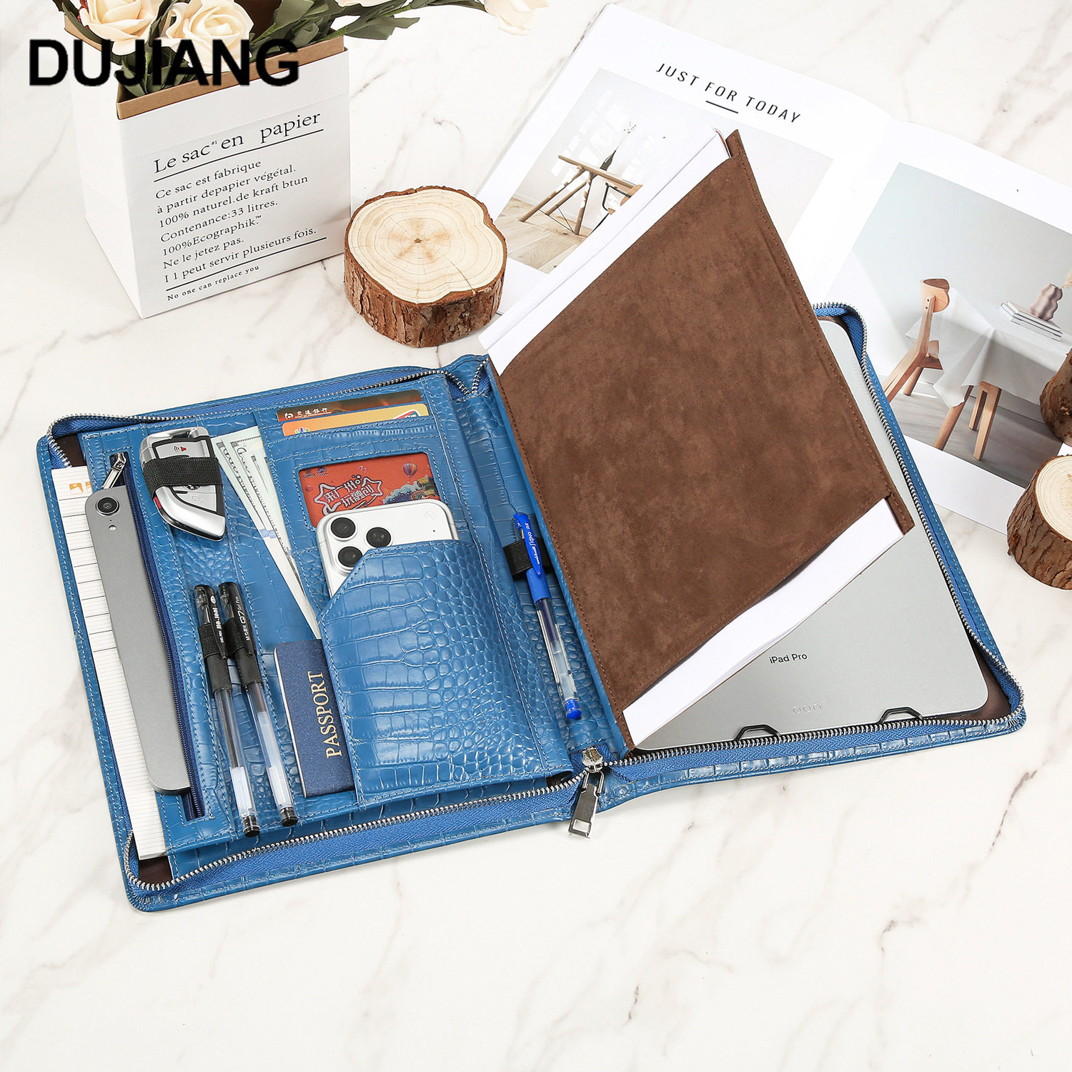 DUJIANG平板电脑包新款鳄鱼纹