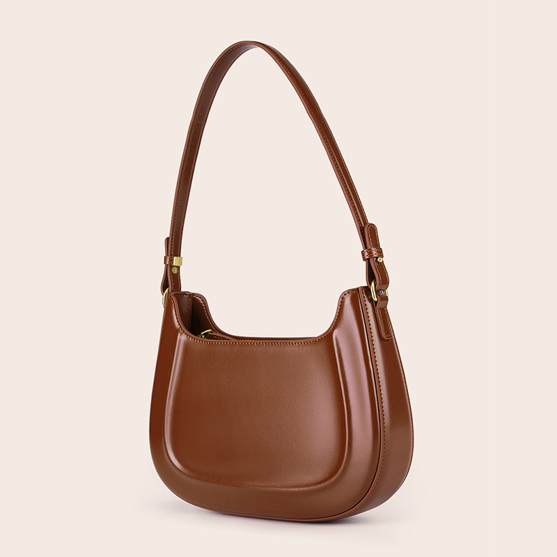 复古马鞍包红色结婚包2025真皮女