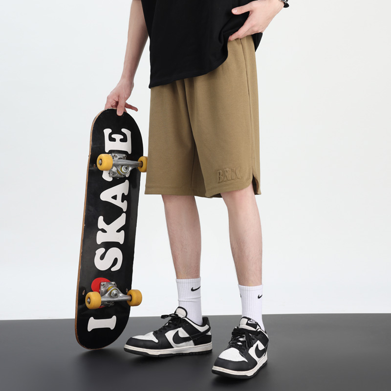 高个子五分裤大码宽松全棉短裤