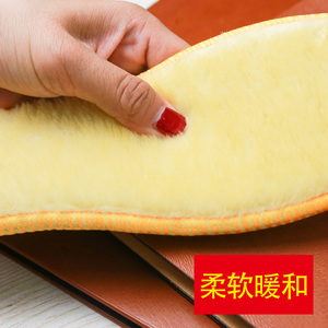 棉鞋垫子冬季加绒全棉加厚羊毛毡毛毛鞋垫底女软底保暖舒适男批